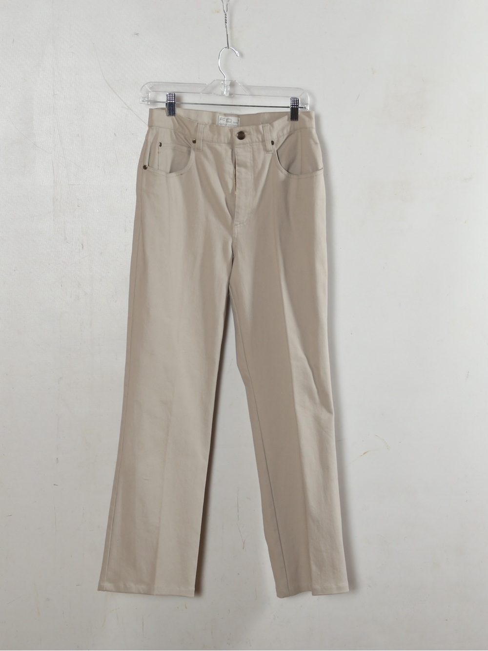 Women’s Straight-Leg Jeans in Light Beige